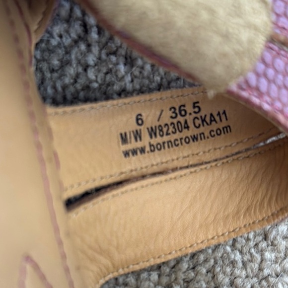 Mauve Strappy Snakeskin Heals by Born Crown - Picture 7 of 9